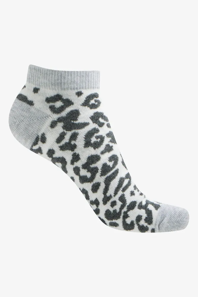 5 Pack Animal Low Cut Socks Black