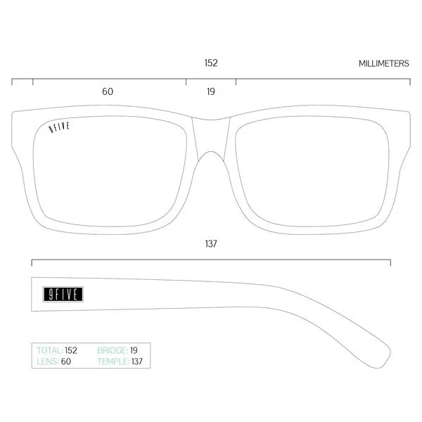 9Five Caps Black Sunglasses