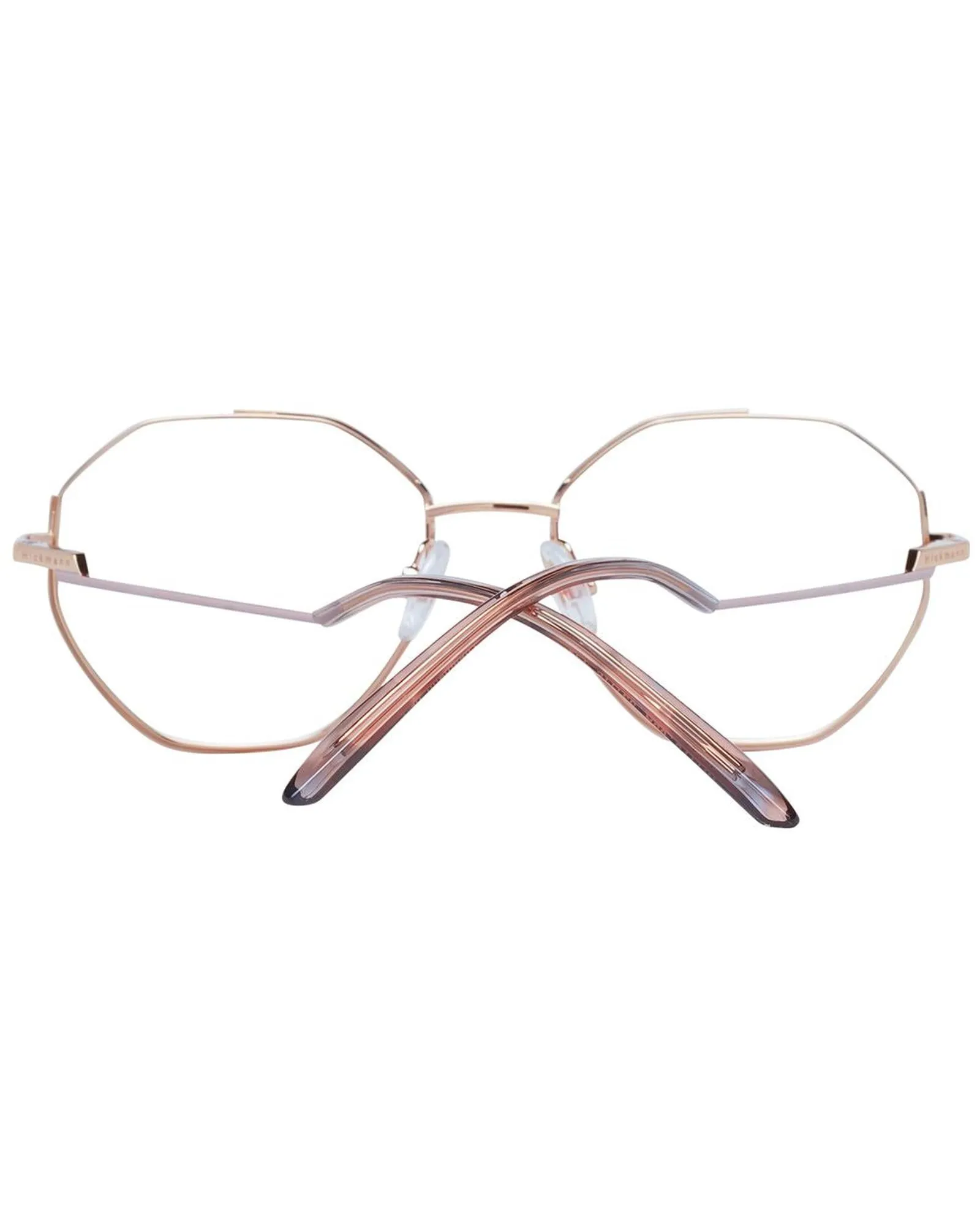 Ana Hickmann Octagon Eyeglasses Rose Gold Style