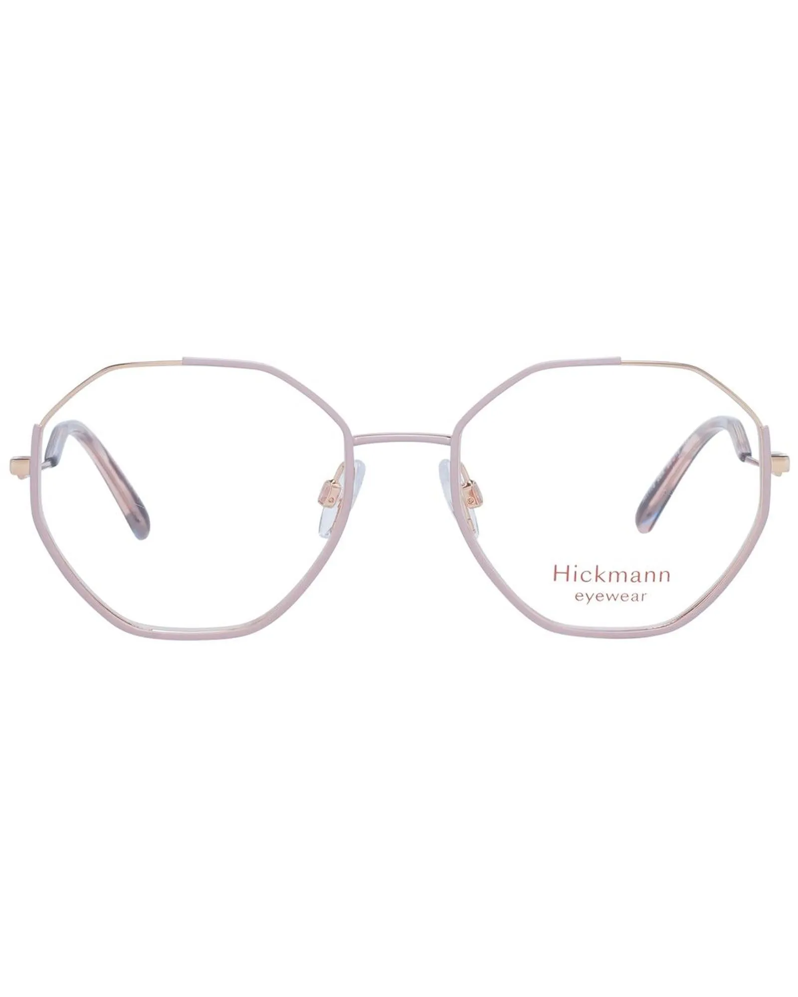 Ana Hickmann Octagon Eyeglasses Rose Gold Style