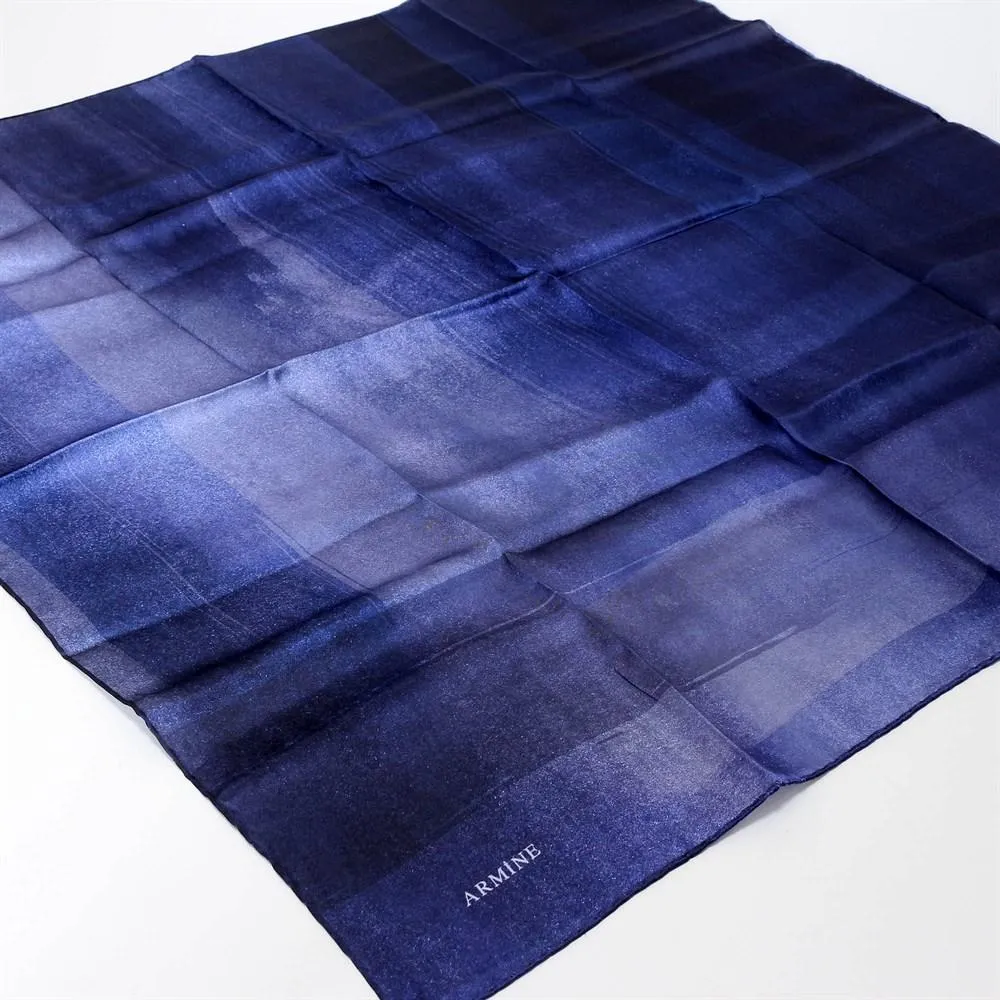 Armine Silk Blue Sapphire Scarf for Women