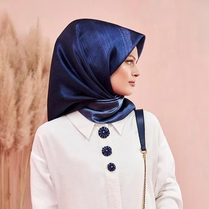 Armine Silk Blue Sapphire Scarf for Women