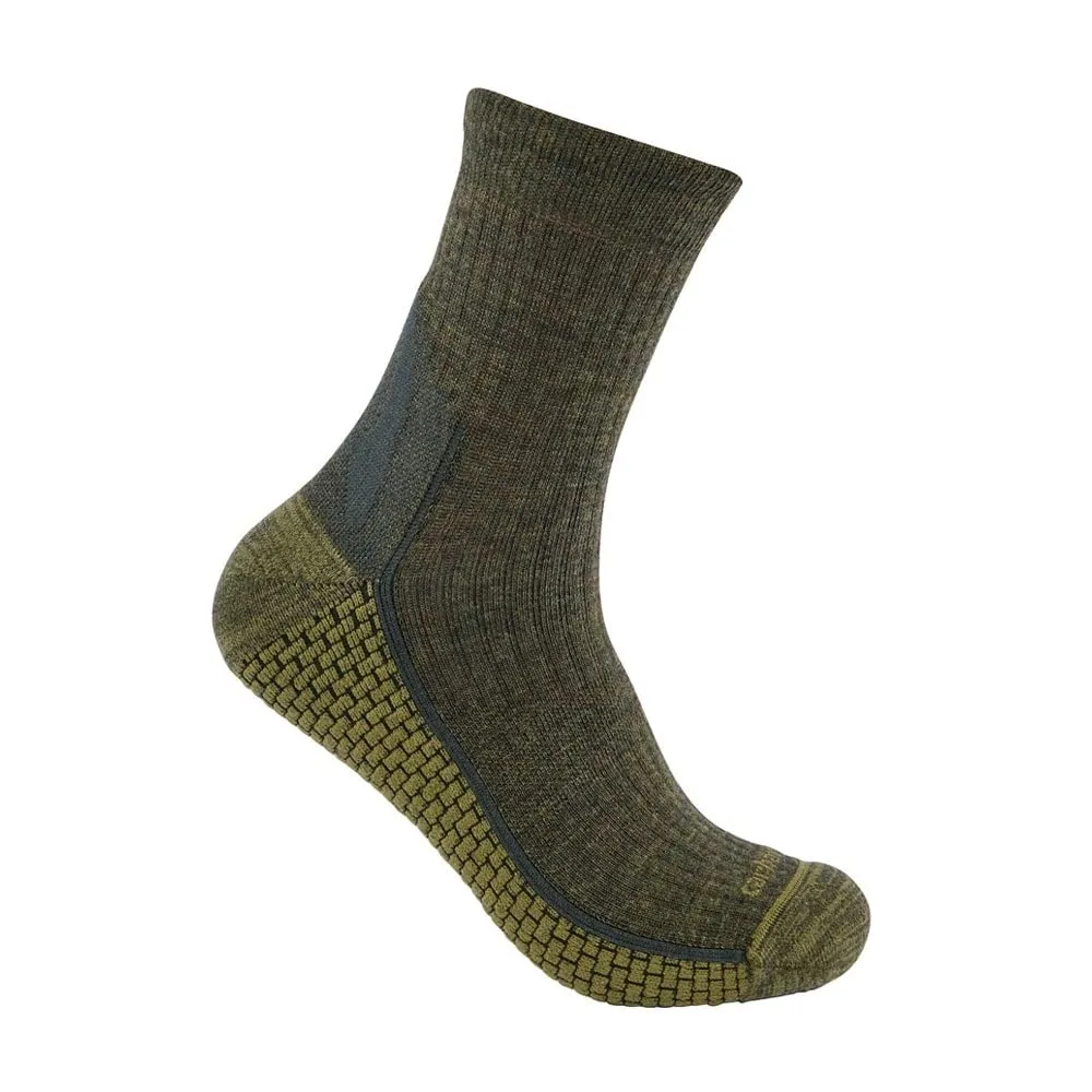 Carhartt SS9260M Force Grid Midweight SyntheticMerino Wool Blend Short Crew Sock