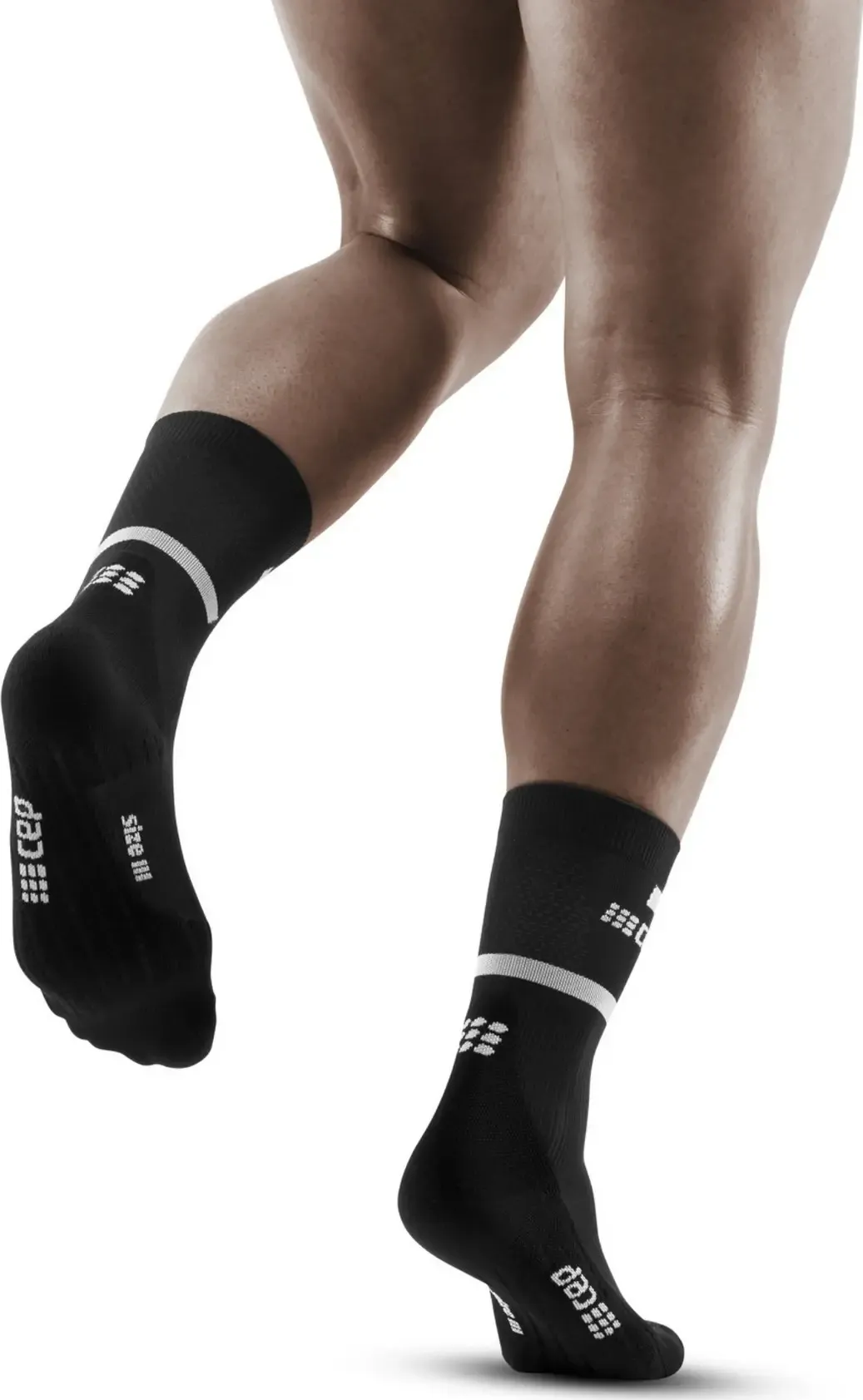 CEP Men&#x27;s Run Compression Mid Cut Socks 4.0 Black | Buy CEP Men&#x27;s Run Compression Mid Cut Socks 4.0 Black here | Outnorth