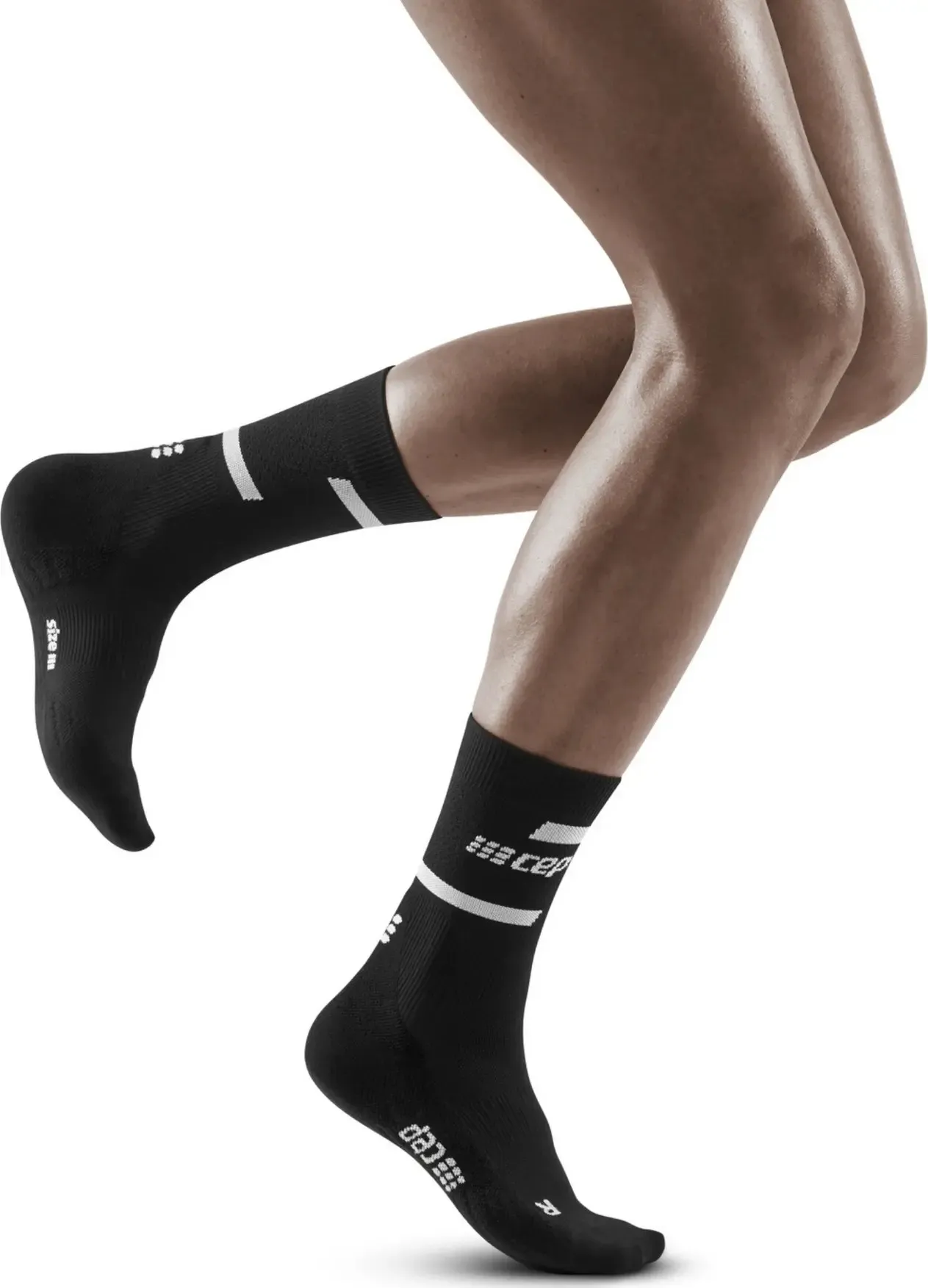 CEP Women&#x27;s Run Compression Mid Cut Socks 4.0 Black | Buy CEP Women&#x27;s Run Compression Mid Cut Socks 4.0 Black here | Outnorth
