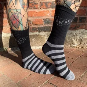 Creepy Bat Crew Socks