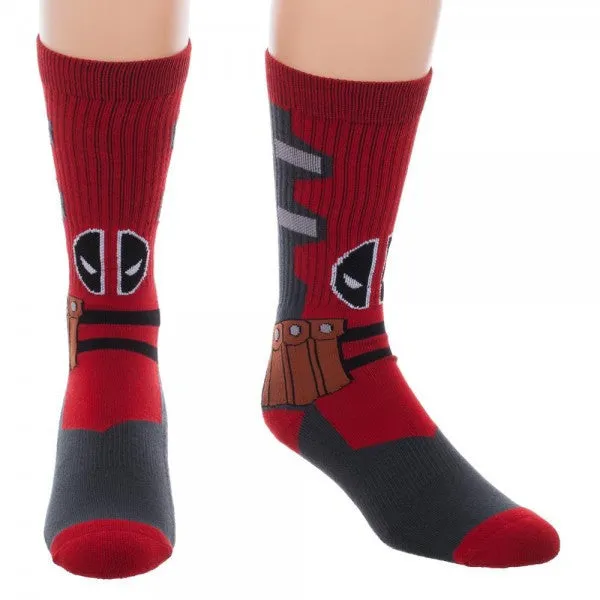 Deadpool Suit Up Crew Socks (Men's)