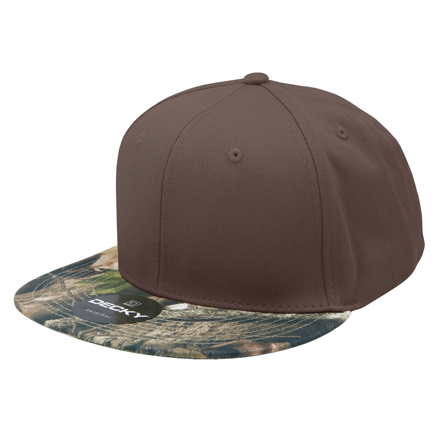 Decky 1047 Digital Camo Snapback Hat, 6 Panel Camouflage Flat Bill Cap - CASE Pricing