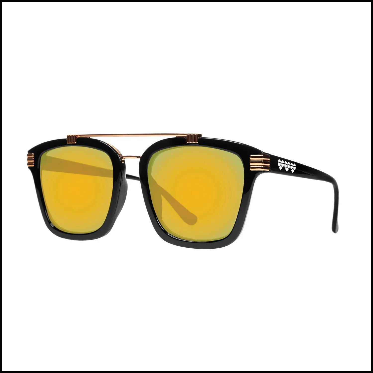 Eye Love Shadez | Square Retro Aviator Vintage Inspired Sunglasses | Reflective Lenses