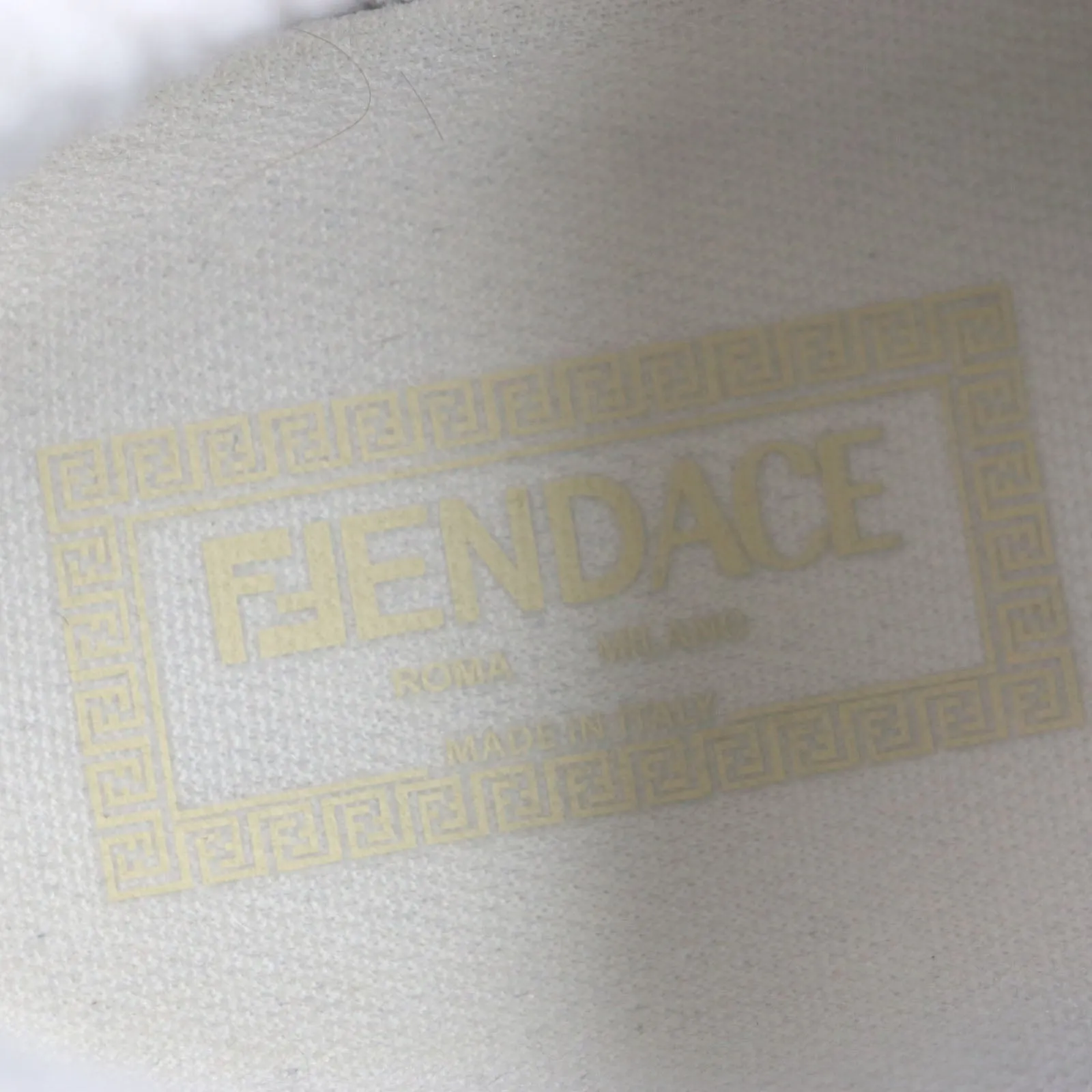 Fendi Suede Leather Low Cut Sneakers Beige