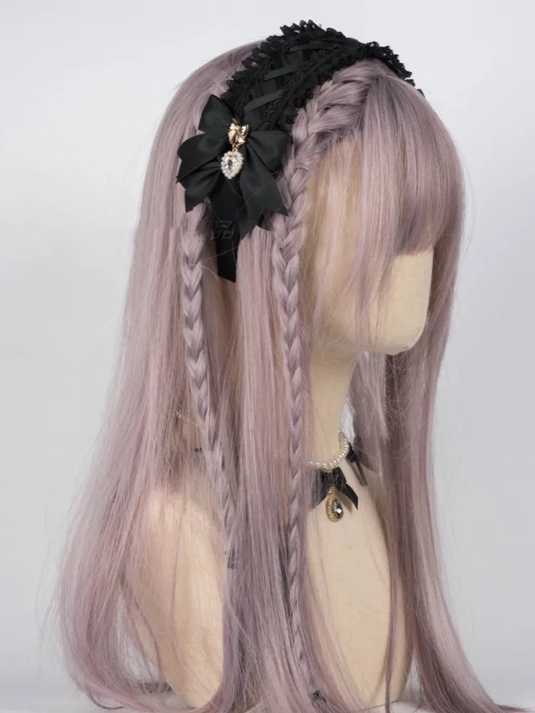 Five Colors Bow and Rhinestone Jirai Kei KC