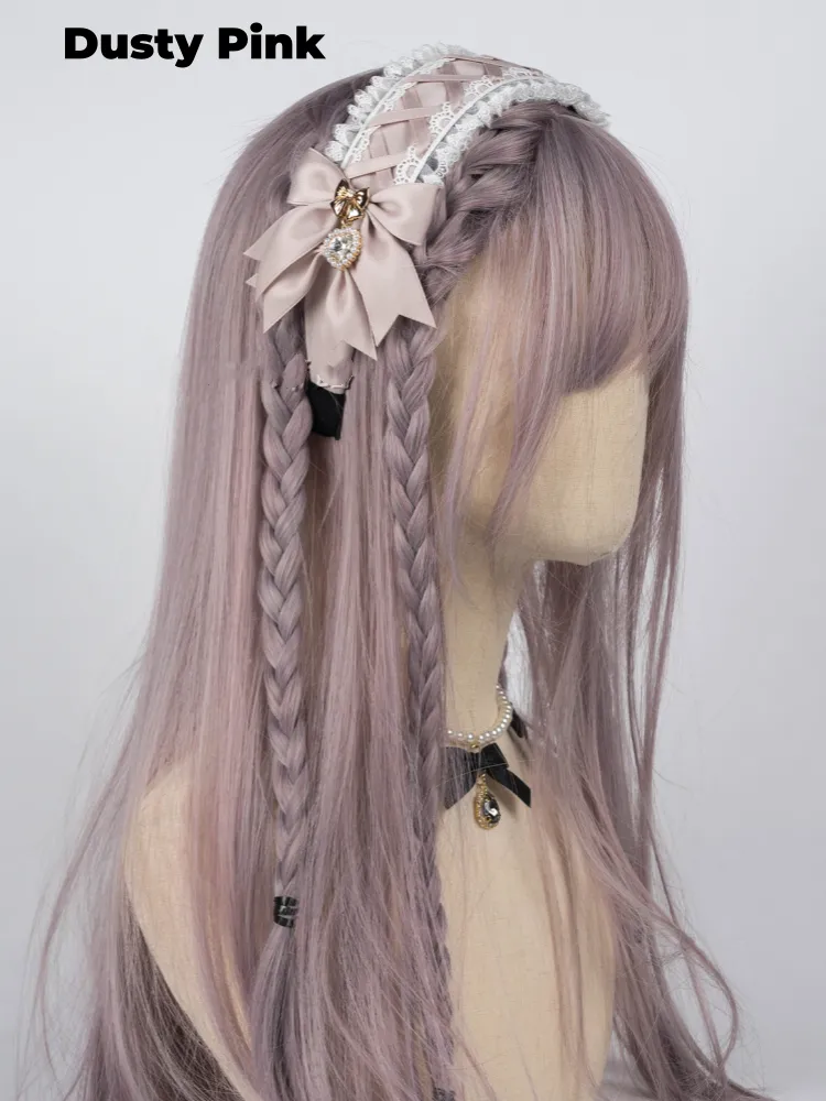 Five Colors Bow and Rhinestone Jirai Kei KC