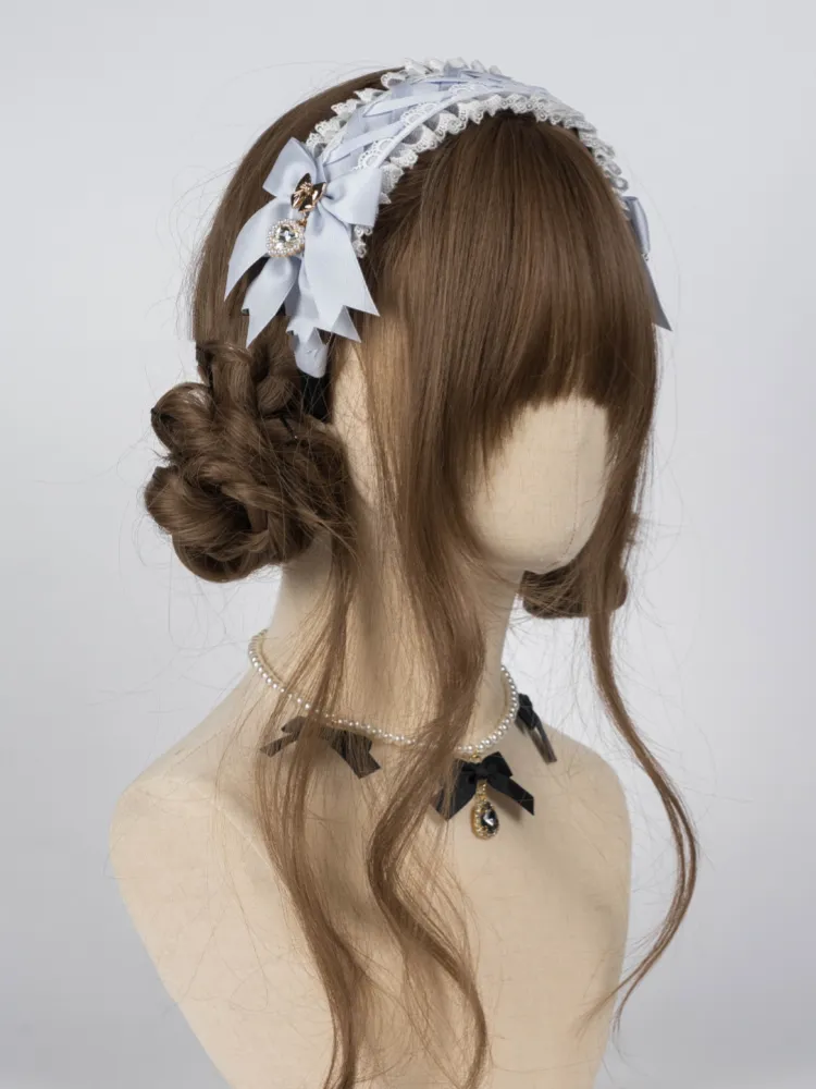 Five Colors Bow and Rhinestone Jirai Kei KC