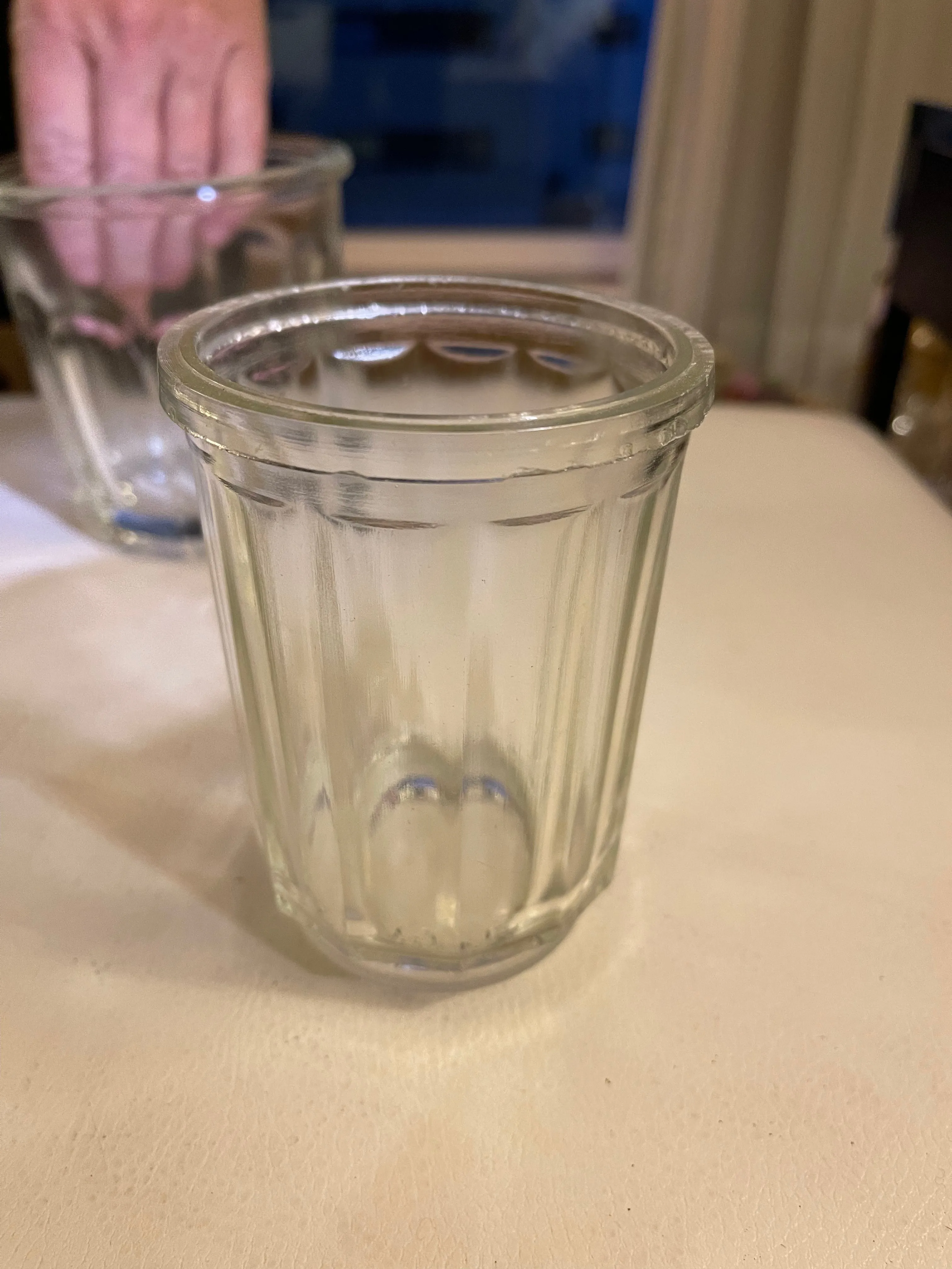 French Glass Jam Jar