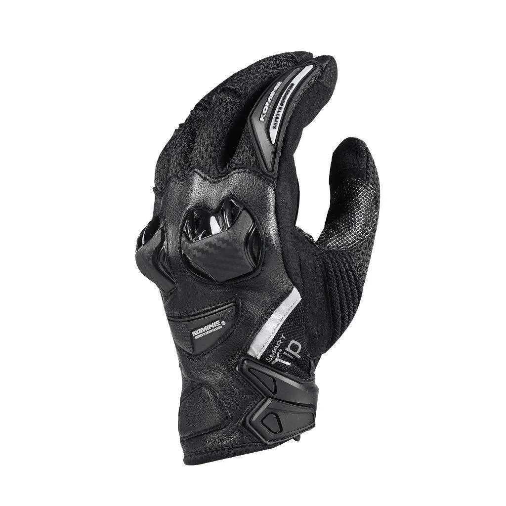 KOMINE GK-234 PROTECT LEATHER MESH GLOVES