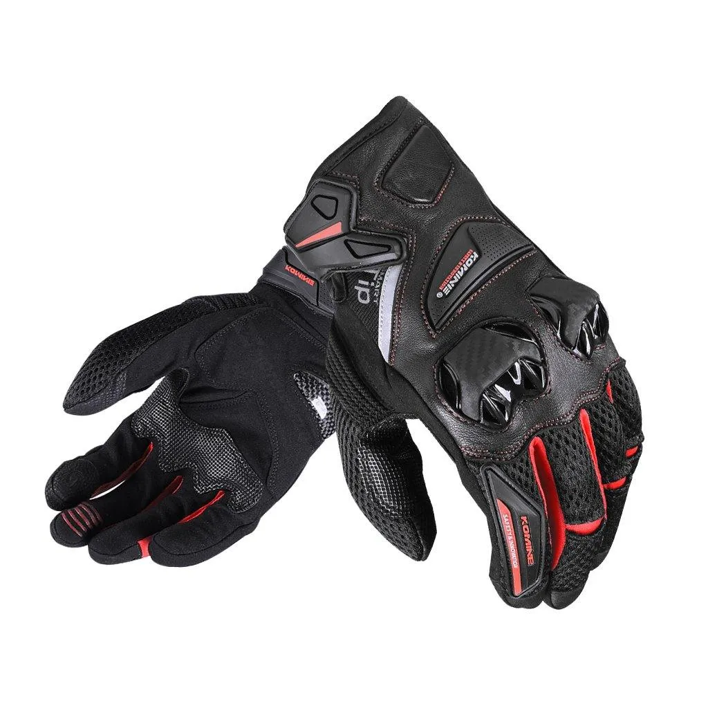 KOMINE GK-234 PROTECT LEATHER MESH GLOVES