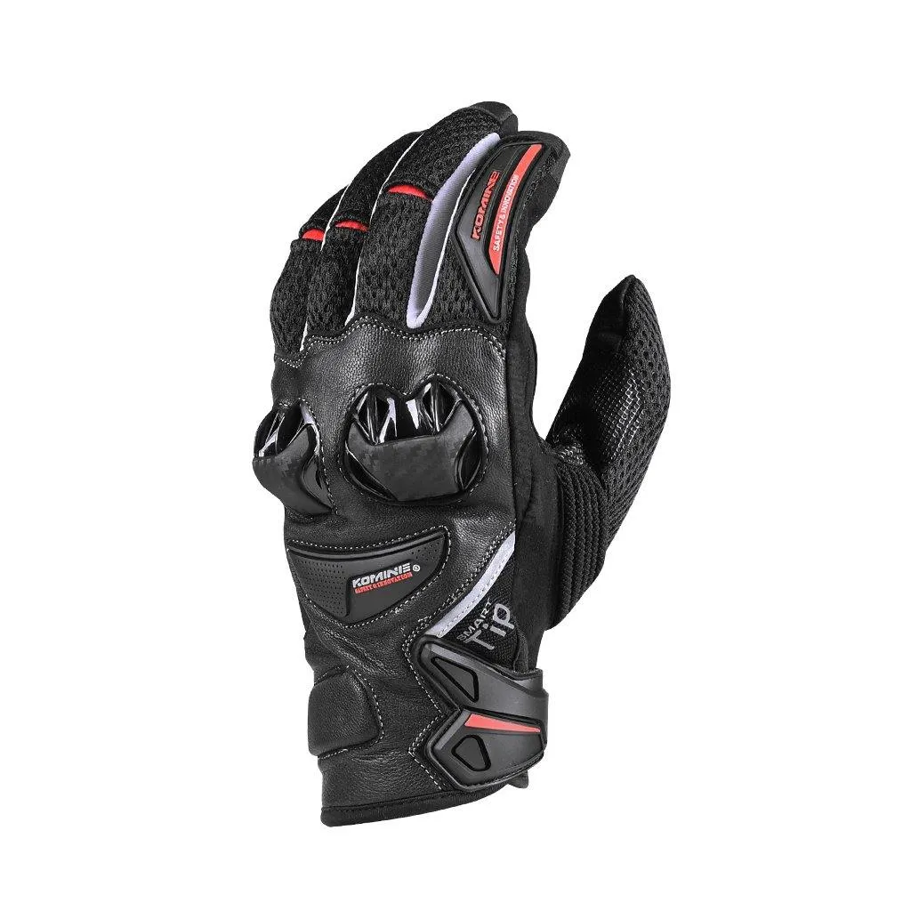 KOMINE GK-234 PROTECT LEATHER MESH GLOVES