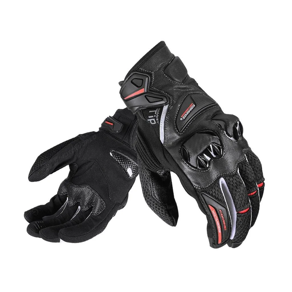 KOMINE GK-234 PROTECT LEATHER MESH GLOVES