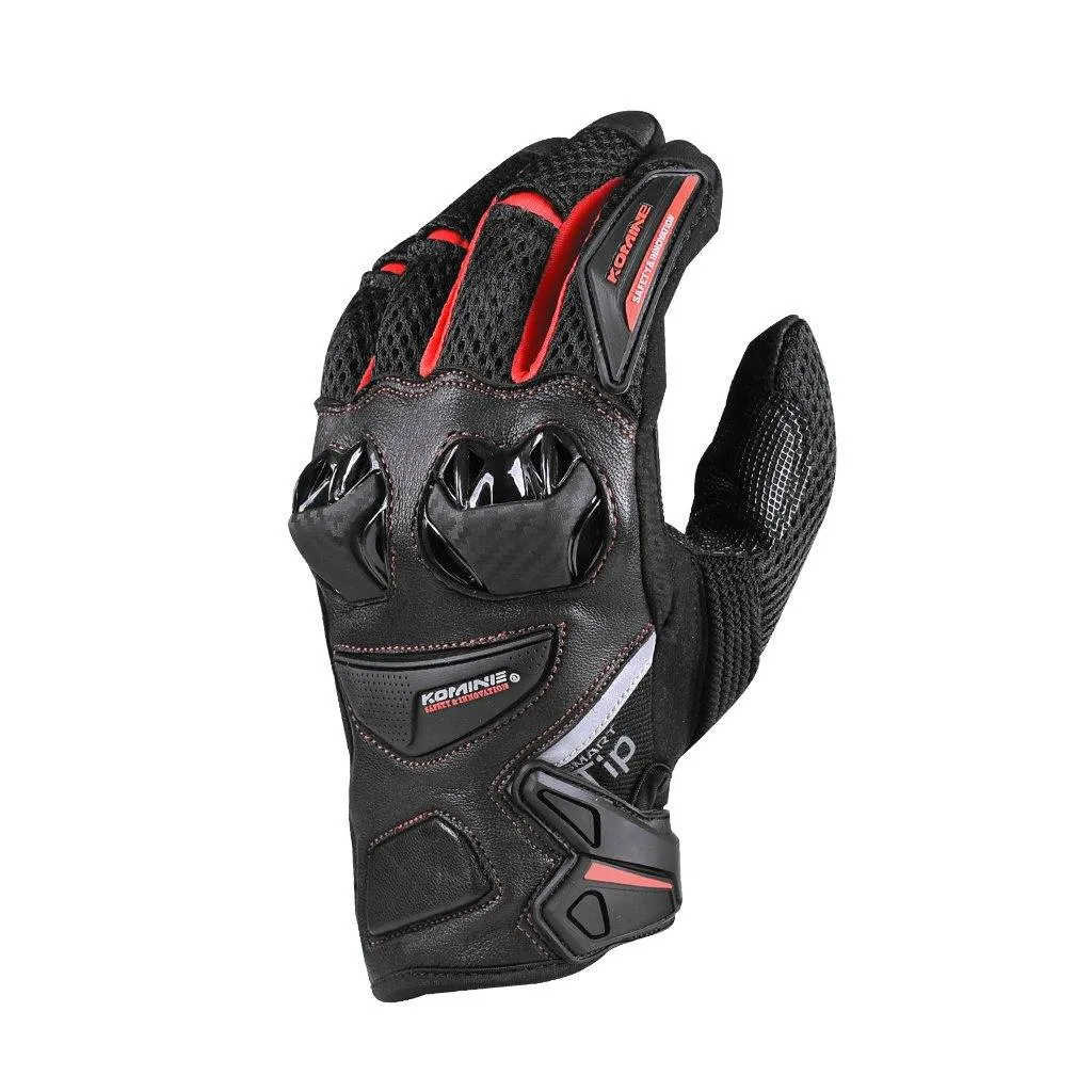 KOMINE GK-234 PROTECT LEATHER MESH GLOVES