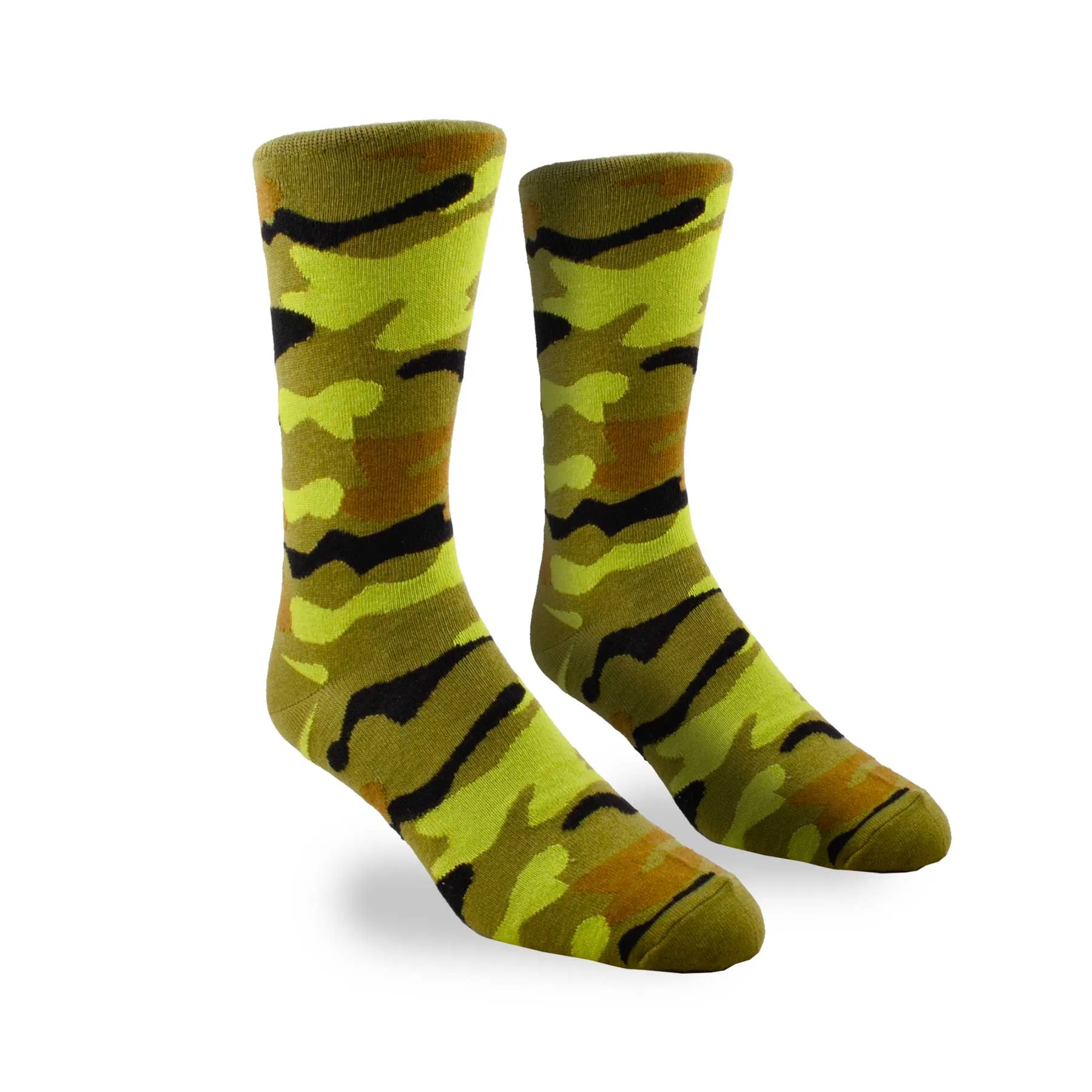 Men's Camo Pattern Crew Socks