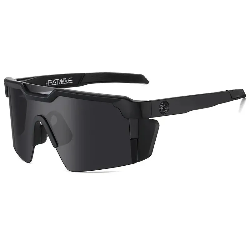 NEW High quality luxury Heat Wave brand sunglasses square Conjoined lens cycling Women men sun glasses UV400