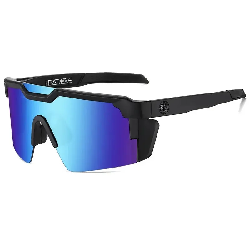 NEW High quality luxury Heat Wave brand sunglasses square Conjoined lens cycling Women men sun glasses UV400