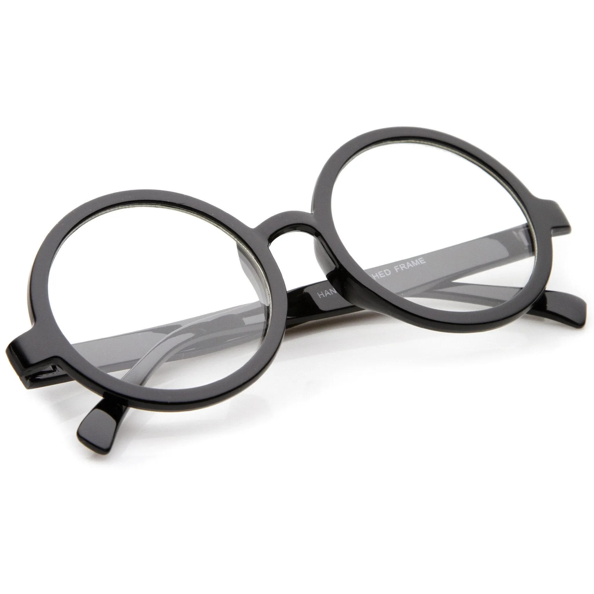 Retro Round Spectacles Clear Lens Glasses