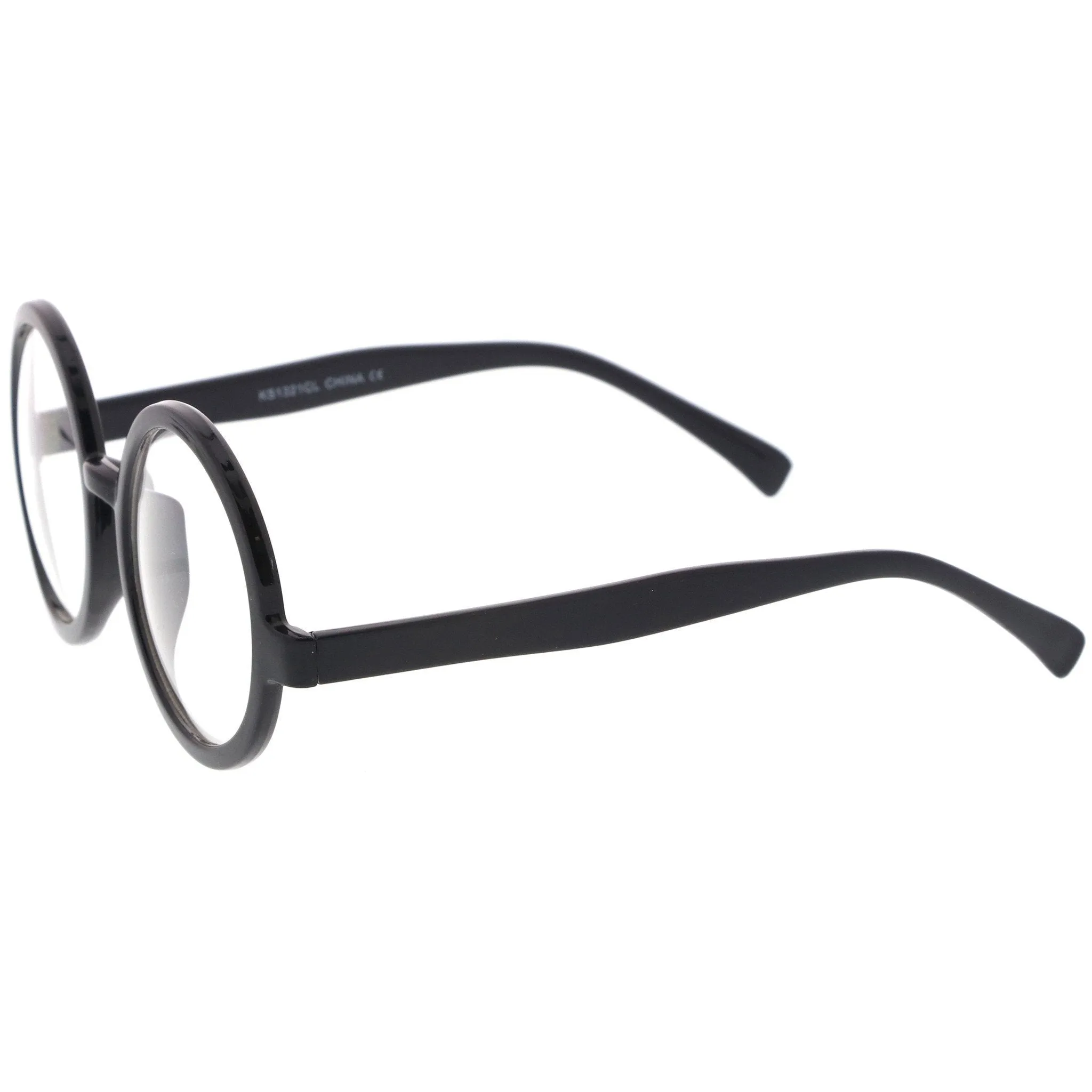 Retro Round Spectacles Clear Lens Glasses