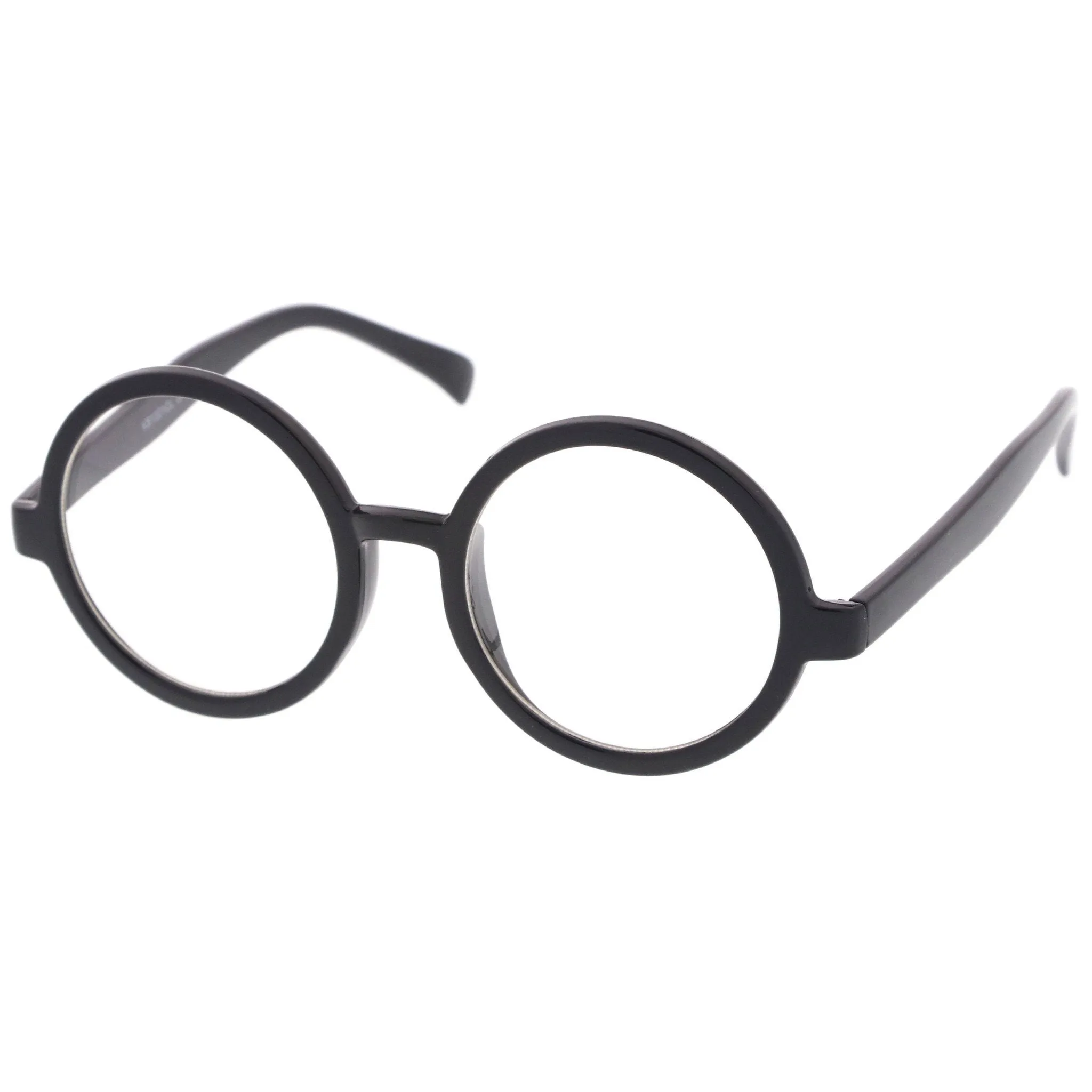 Retro Round Spectacles Clear Lens Glasses