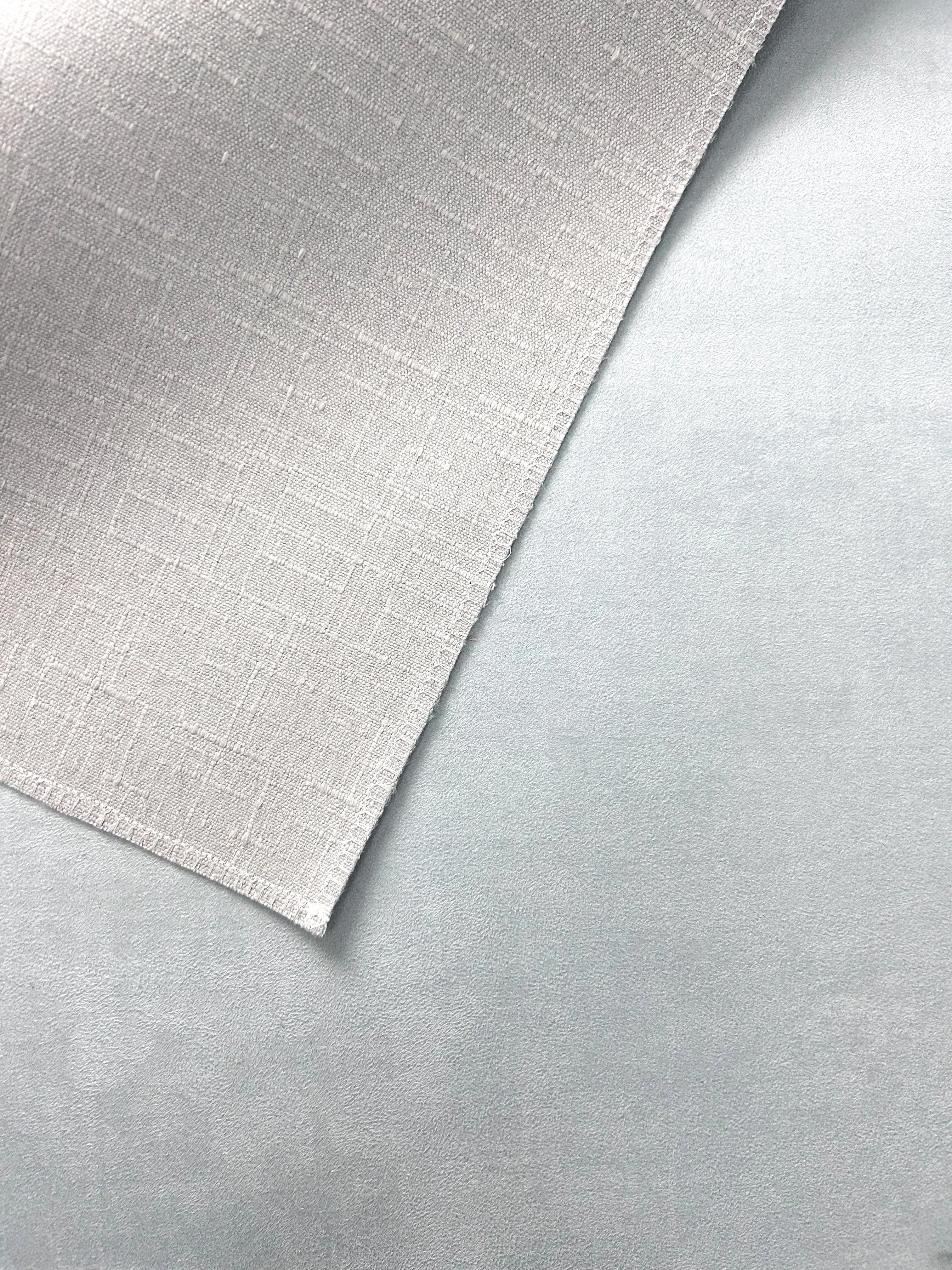 Rollable Doublesided Textile Styling Mat   Storage bag | faux suede light blue   grey