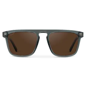 SAWYER Square Men’s Trendy Sunglasses in Nautical Crystal Blue by WMP Eyewear