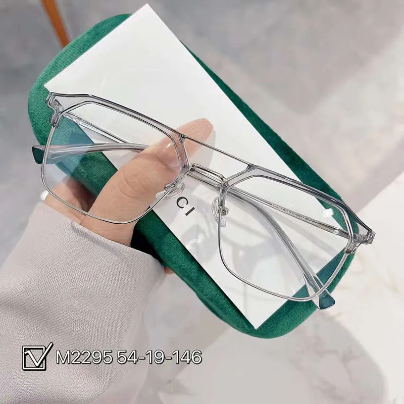TXOME Vintage Flat Frame Glasses
