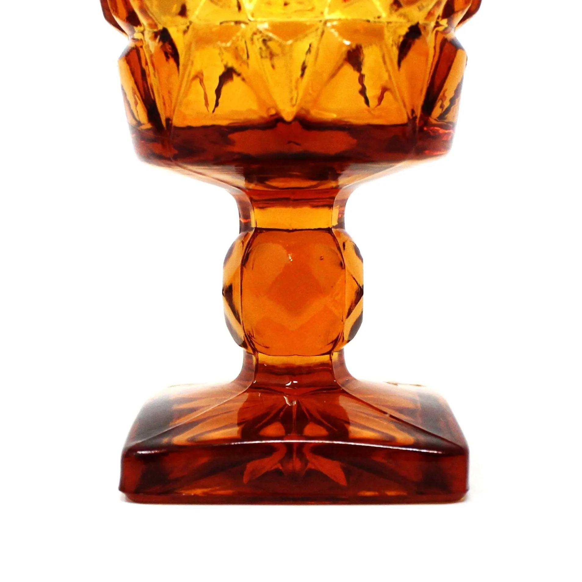 Wine Glasses, Colony Glass, Amber Park Lane, Set of 7, Vintage