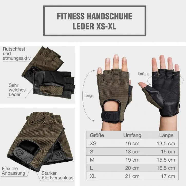 Workout Gloves Khaki - S
